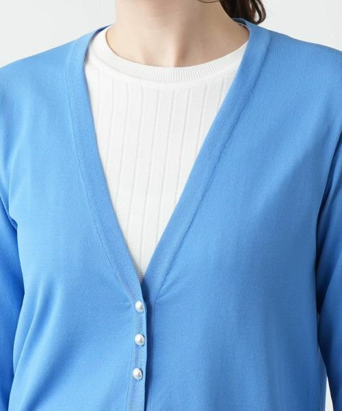 Leilian / レリアン カーディガン・ボレロ | Vネックニットカーディガン【Leilian WHITE LABEL】 | 詳細14
