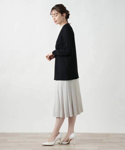 Leilian / レリアン カーディガン・ボレロ | Vネックニットカーディガン【Leilian WHITE LABEL】 | 詳細2