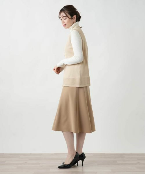 Leilian / レリアン テーラードジャケット | Vネックニットジレ【Leilian WHITE LABEL】 | 詳細10