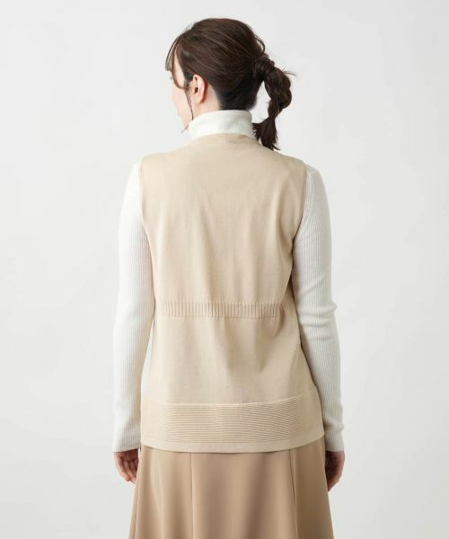 Leilian / レリアン テーラードジャケット | Vネックニットジレ【Leilian WHITE LABEL】 | 詳細14