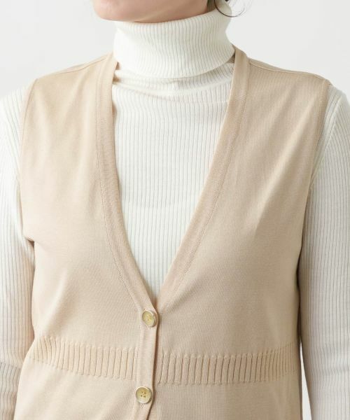 Leilian / レリアン テーラードジャケット | Vネックニットジレ【Leilian WHITE LABEL】 | 詳細15