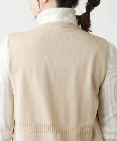 Leilian / レリアン テーラードジャケット | Vネックニットジレ【Leilian WHITE LABEL】 | 詳細16
