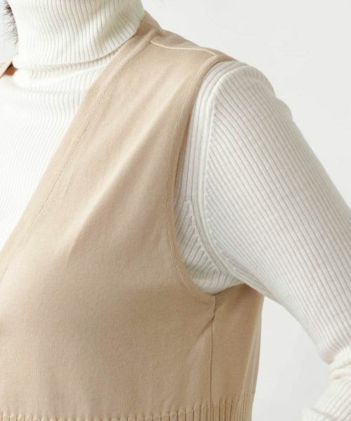 Leilian / レリアン テーラードジャケット | Vネックニットジレ【Leilian WHITE LABEL】 | 詳細17