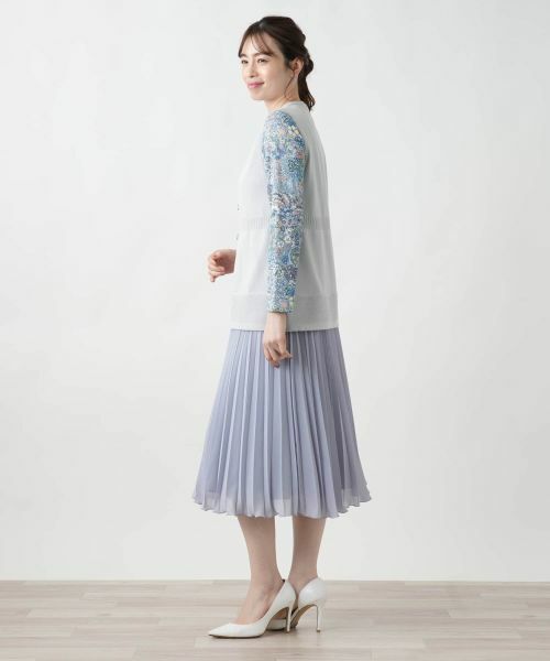 Leilian / レリアン テーラードジャケット | Vネックニットジレ【Leilian WHITE LABEL】 | 詳細2