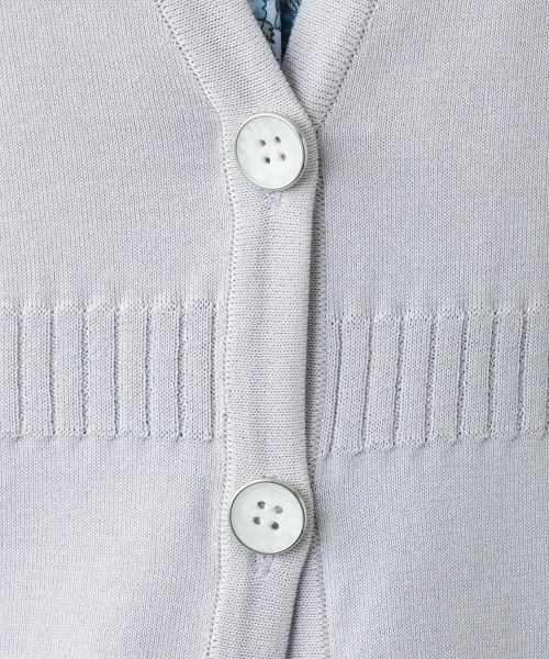 Leilian / レリアン テーラードジャケット | Vネックニットジレ【Leilian WHITE LABEL】 | 詳細4