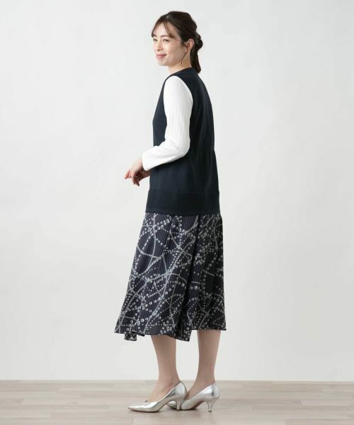 Leilian / レリアン テーラードジャケット | Vネックニットジレ【Leilian WHITE LABEL】 | 詳細6