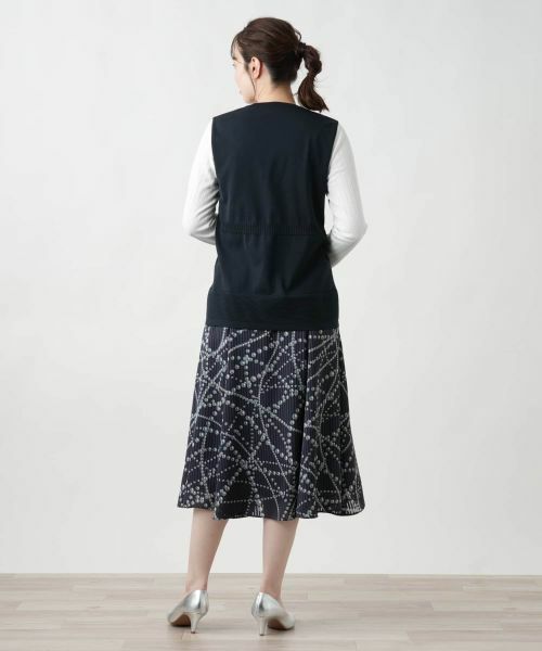 Leilian / レリアン テーラードジャケット | Vネックニットジレ【Leilian WHITE LABEL】 | 詳細7