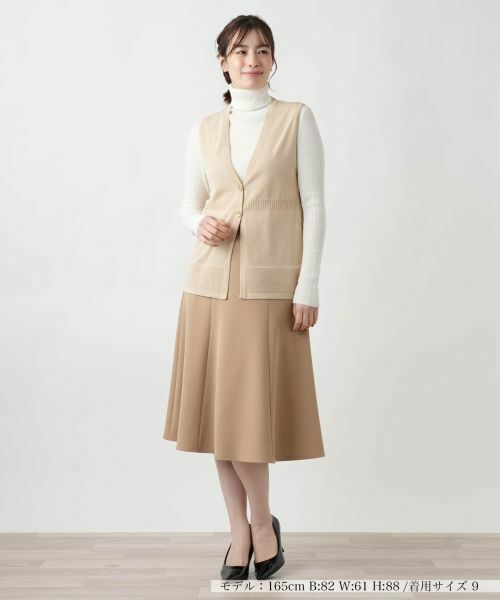 Leilian / レリアン テーラードジャケット | Vネックニットジレ【Leilian WHITE LABEL】 | 詳細9