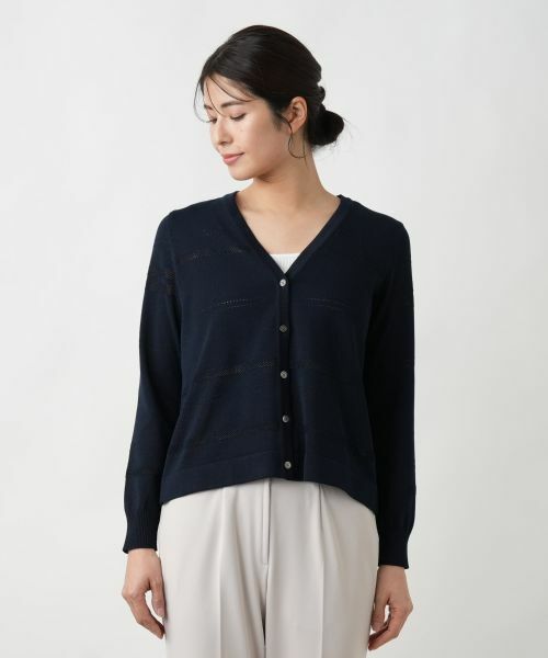 Leilian / レリアン カーディガン・ボレロ | Vネックカーディガン【ROCHAS Premiere】 | 詳細7