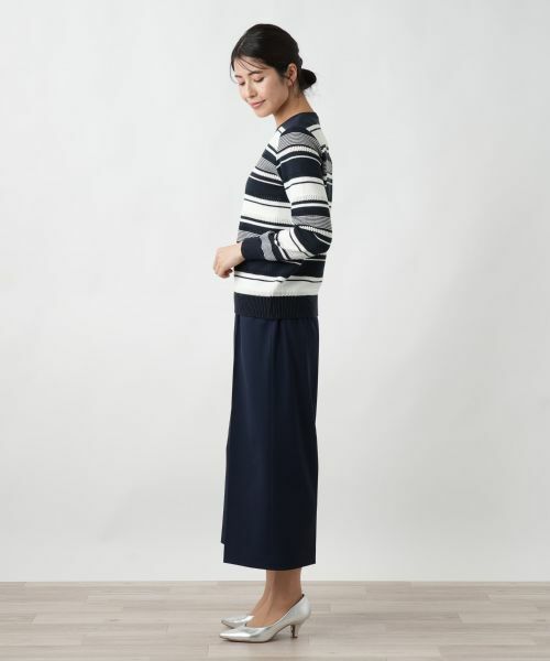 Leilian / レリアン ニット・セーター | マルチボーダークルーネックニット | 詳細2