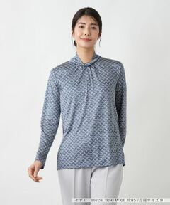 Leilian / レリアン カットソー | ボタニカル柄カットソー【ROCHAS Premiere】