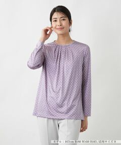 Leilian / レリアン カットソー | プリントクルーネックカットソー【ROCHAS Premiere】