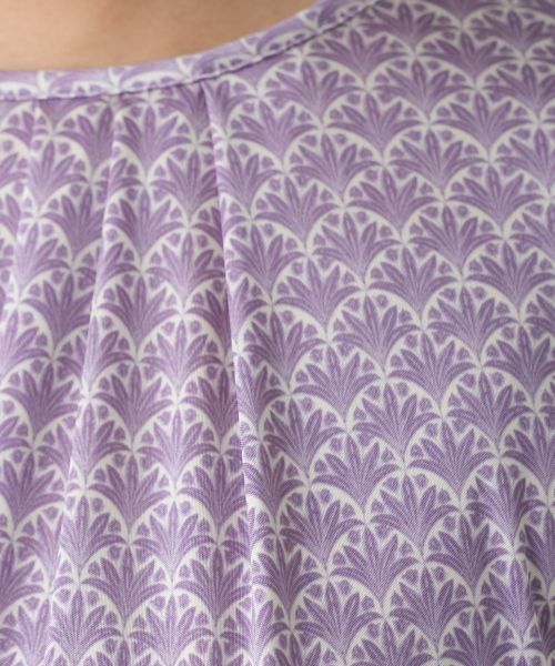 Leilian / レリアン カットソー | プリントクルーネックカットソー【ROCHAS Premiere】 | 詳細12