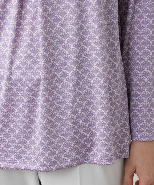 Leilian / レリアン カットソー | プリントクルーネックカットソー【ROCHAS Premiere】 | 詳細15