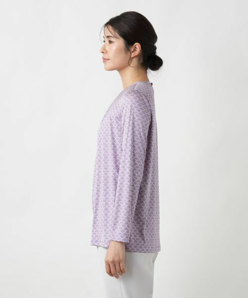 Leilian / レリアン カットソー | プリントクルーネックカットソー【ROCHAS Premiere】 | 詳細8