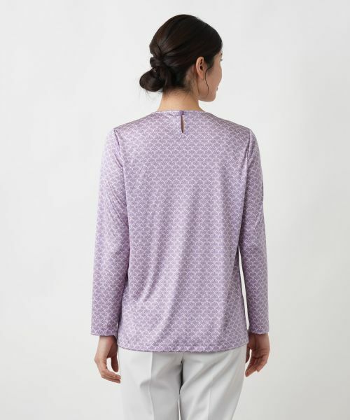 Leilian / レリアン カットソー | プリントクルーネックカットソー【ROCHAS Premiere】 | 詳細9