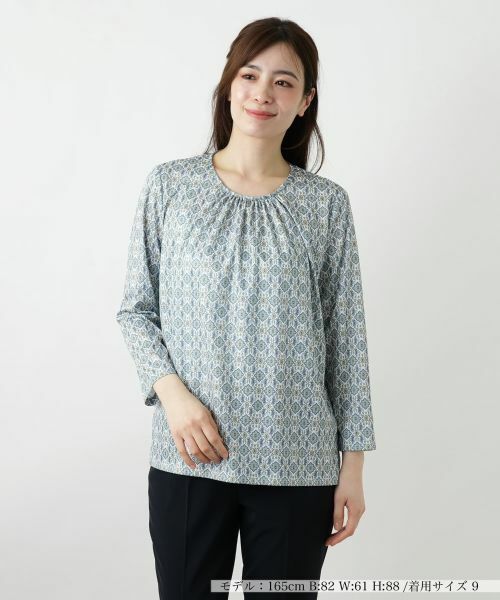 Leilian / レリアン カットソー | ブラウス(グリーン)