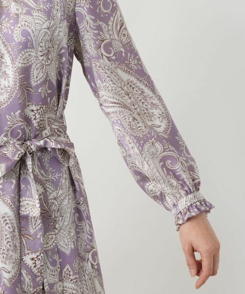 Leilian / レリアン ドレス | ペイズリー柄フリルワンピース | 詳細12