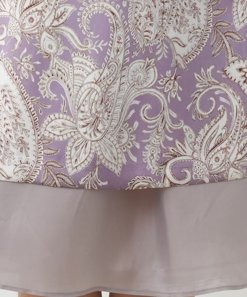 Leilian / レリアン ドレス | ペイズリー柄フリルワンピース | 詳細16