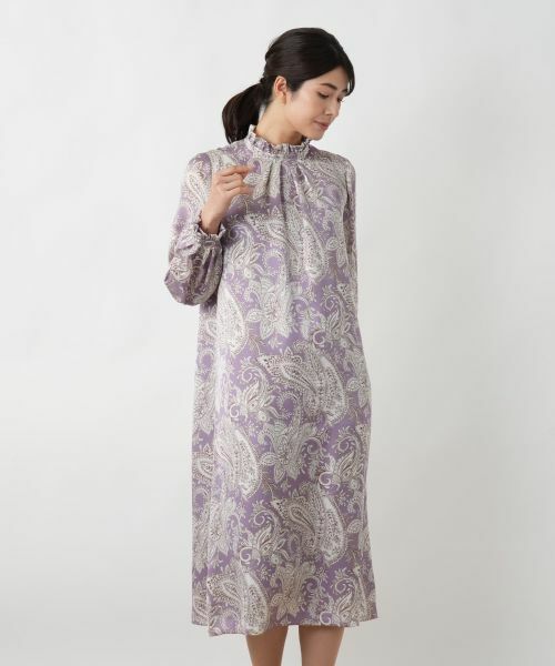 Leilian / レリアン ドレス | ペイズリー柄フリルワンピース | 詳細7