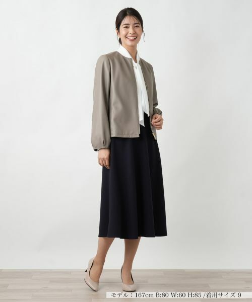 Leilian / レリアン テーラードジャケット | ノーカラージャケット【ROCHAS Premiere】 | 詳細1