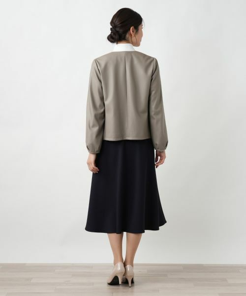 Leilian / レリアン テーラードジャケット | ノーカラージャケット【ROCHAS Premiere】 | 詳細3