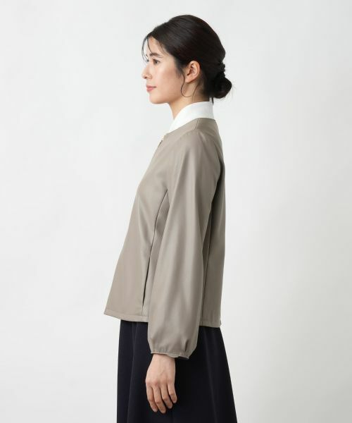 Leilian / レリアン テーラードジャケット | ノーカラージャケット【ROCHAS Premiere】 | 詳細5