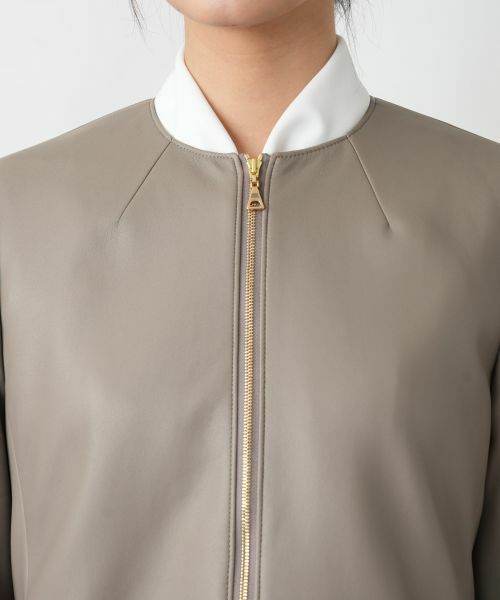 Leilian / レリアン テーラードジャケット | ノーカラージャケット【ROCHAS Premiere】 | 詳細7