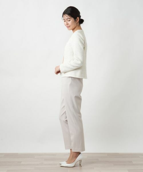 Leilian / レリアン テーラードジャケット | ツイードノーカラージャケット | 詳細2