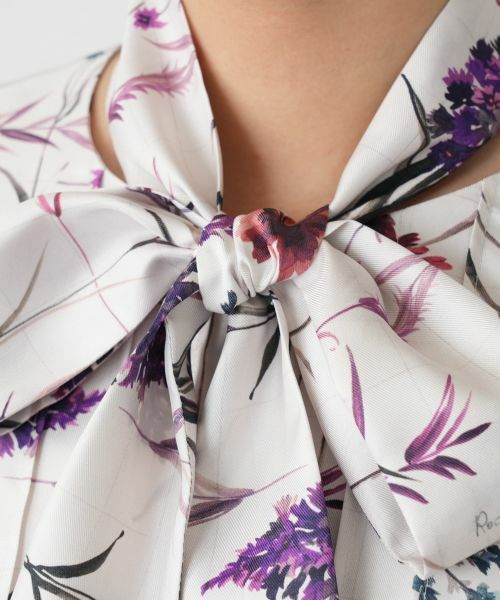 Leilian / レリアン シャツ・ブラウス | プリントボウタイブラウス【ROCHAS Premiere】 | 詳細10