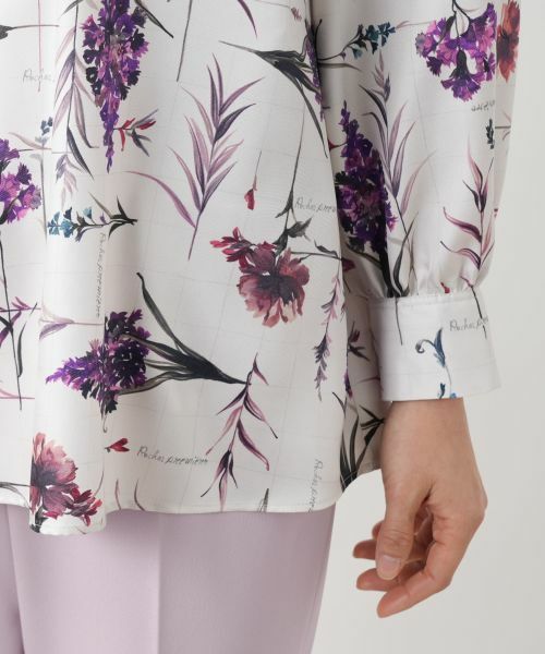 Leilian / レリアン シャツ・ブラウス | プリントボウタイブラウス【ROCHAS Premiere】 | 詳細15