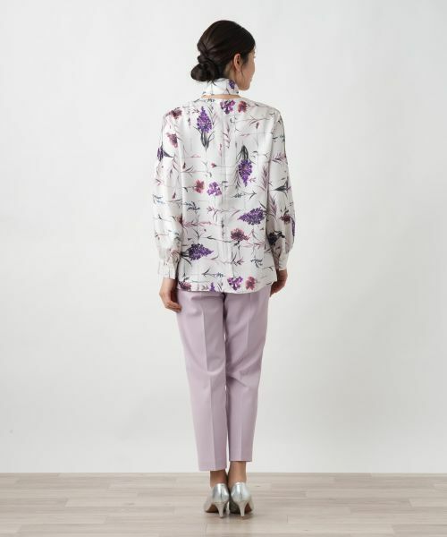 Leilian / レリアン シャツ・ブラウス | プリントボウタイブラウス【ROCHAS Premiere】 | 詳細3