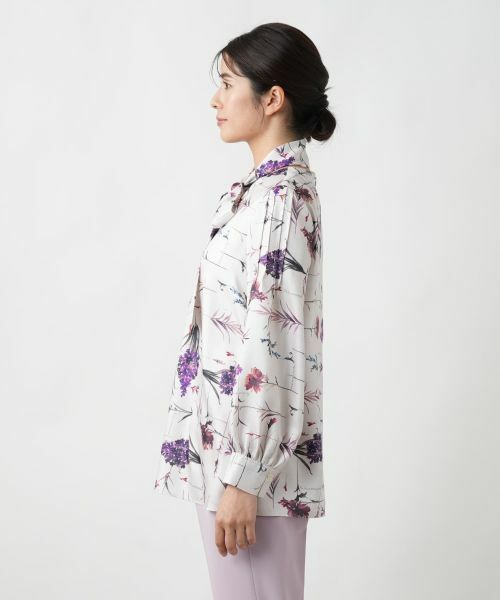 Leilian / レリアン シャツ・ブラウス | プリントボウタイブラウス【ROCHAS Premiere】 | 詳細5
