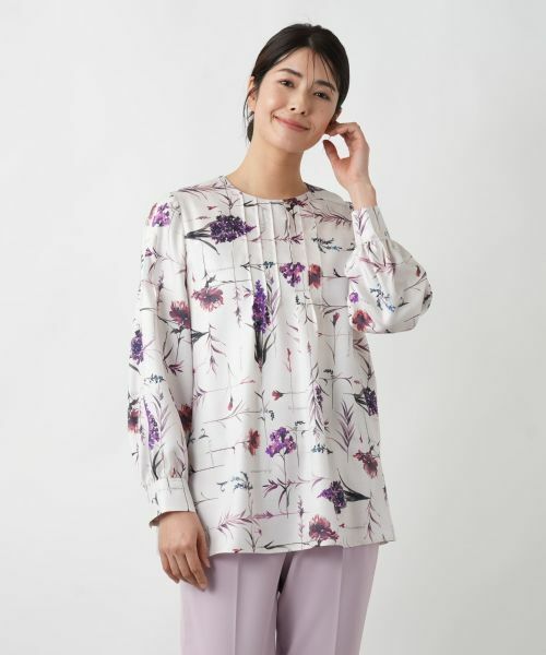Leilian / レリアン シャツ・ブラウス | プリントボウタイブラウス【ROCHAS Premiere】 | 詳細7