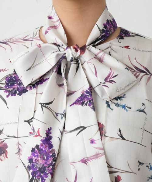 Leilian / レリアン シャツ・ブラウス | プリントボウタイブラウス【ROCHAS Premiere】 | 詳細8