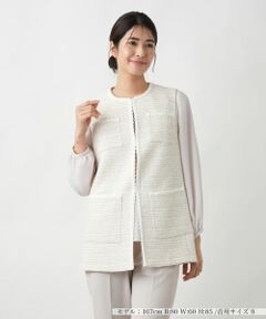 Leilian / レリアン テーラードジャケット | ツイードベスト