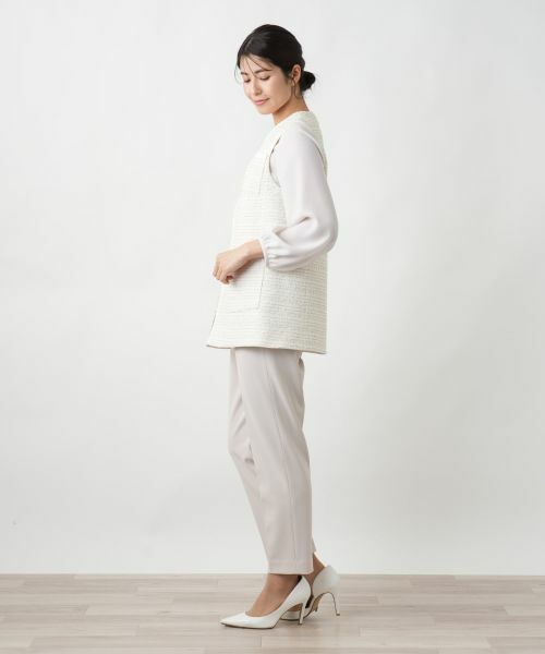 Leilian / レリアン テーラードジャケット | ツイードベスト | 詳細2