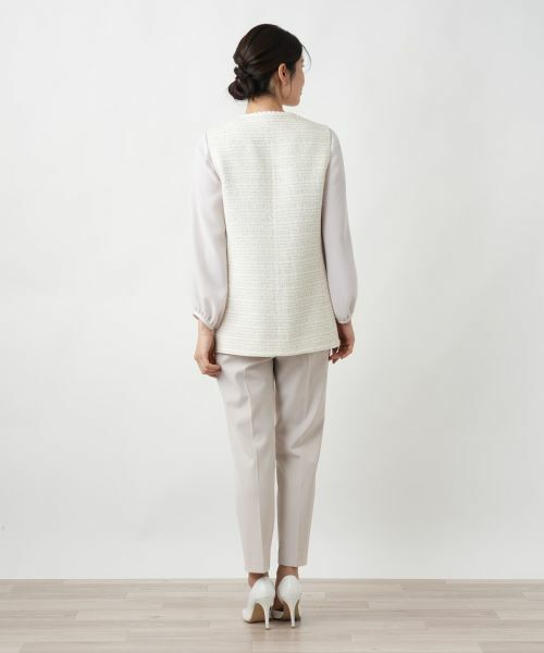 Leilian / レリアン テーラードジャケット | ツイードベスト | 詳細3