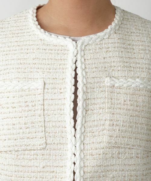 Leilian / レリアン テーラードジャケット | ツイードベスト | 詳細7