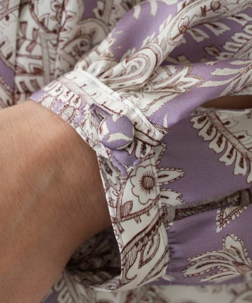 Leilian / レリアン シャツ・ブラウス | ペイズリースタンドカラーブラウス | 詳細11