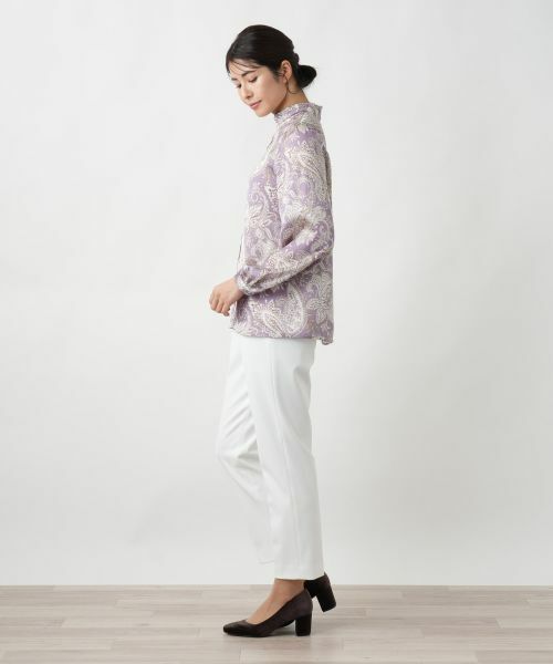 Leilian / レリアン シャツ・ブラウス | ペイズリースタンドカラーブラウス | 詳細2