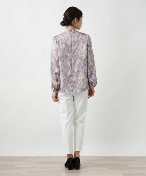 Leilian / レリアン シャツ・ブラウス | ペイズリースタンドカラーブラウス | 詳細3
