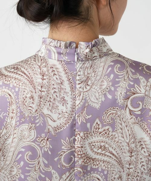 Leilian / レリアン シャツ・ブラウス | ペイズリースタンドカラーブラウス | 詳細8