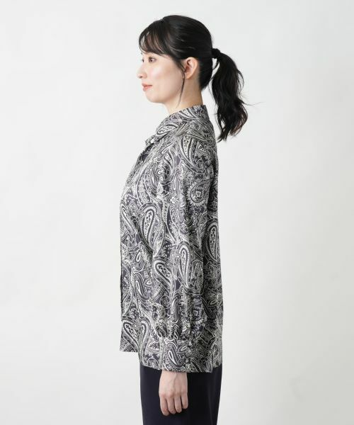 Leilian / レリアン シャツ・ブラウス | ペイズリー柄ボウタイブラウス | 詳細10