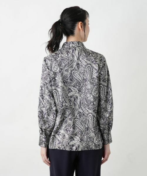Leilian / レリアン シャツ・ブラウス | ペイズリー柄ボウタイブラウス | 詳細11