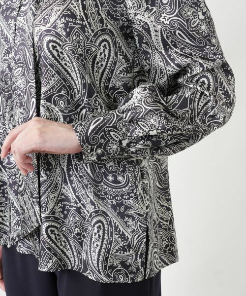 Leilian / レリアン シャツ・ブラウス | ペイズリー柄ボウタイブラウス | 詳細15