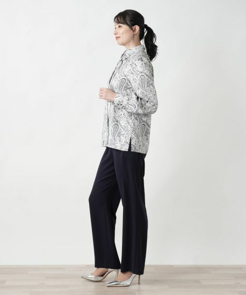 Leilian / レリアン シャツ・ブラウス | ペイズリー柄ボウタイブラウス | 詳細2