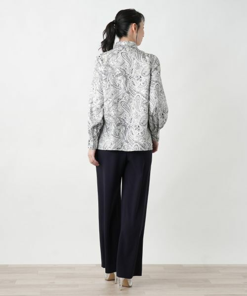 Leilian / レリアン シャツ・ブラウス | ペイズリー柄ボウタイブラウス | 詳細3