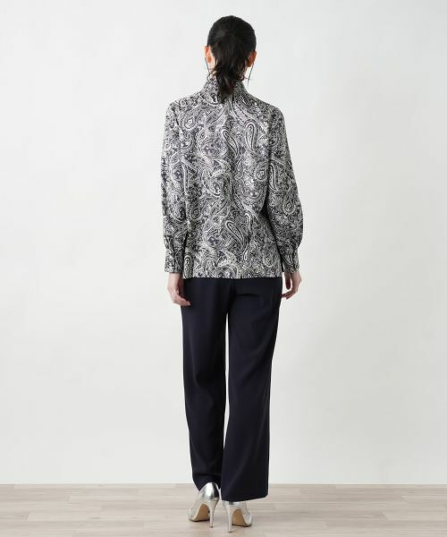 Leilian / レリアン シャツ・ブラウス | ペイズリー柄ボウタイブラウス | 詳細7