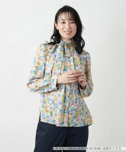 Leilian / レリアン シャツ・ブラウス | ブラウス(サックスブルー)